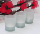 40 Pack Frosted White Glass Votive Candle Holders for Candle Making Kit Tealight Candles Cup Home Decoration