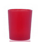 10 Pack Red Frosted Glass Votive Tealight Candle Holders Valentines Day Xmas Wedding Decor Glass Candlestick Party Decorations Bridal Baby Event