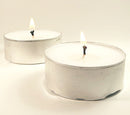 Large Tealight Candles 6cm Wide in silver foil cup  50 in a pack - Party Event Wedding BBQ Dinner Romantic Ambience Decor