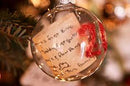 10 x Glass Bauble 8cm Diameter Round Clear with Silver Cap - table or tree centrepice personal memory theme craft gift