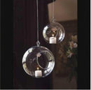 50 Lot of Hanging Clear Glass Ball Tealight Candle Holder  - 10cm Diameter / High - Wedding Globe Decoration Terrarium Succulent Plant Holder Decor