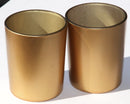 20 Pack Matt Gold Glass Votive Candle Holders Table Centreoieces  Xmas Wedding Event Party Function Home Decor