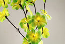 1 Set of 50cm H 20 LED Green Frangipani Tree Branch Stem Fairy Light Wedding Event Party Function Table Vase Centrepiece Tropical Decoration