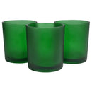 40 Bulk Pack Green Frosted Glass Votive Candle Holders Table Centreoieces  Xmas Wedding Anniversary Event Recption Party Function or Home Decor