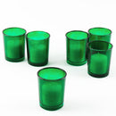 10 Pack Green Glass Votive Candle Holders Table Centreoieces  Xmas Wedding Anniversary Event Recption Party Function or Home Decor