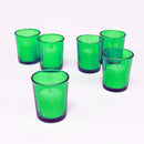 10 Pack Green Glass Votive Candle Holders Table Centreoieces  Xmas Wedding Anniversary Event Recption Party Function or Home Decor