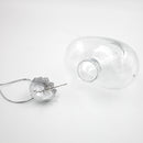 10 Pack Iridescent Glass Heart Ornaments Fillable Baubles for Christmas Party Wedding DIY Craft Decorations