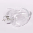 50 Wholesale Pack Iridescent Glass Heart Ornaments Fillable Baubles for Christmas Party Wedding DIY Craft Decorations