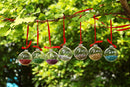 10 x Glass Bauble 10cm Diameter Round Clear with Silver Cap - table or tree centrepice personal memory theme craft gift