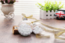 50 Wholesale Pack Glass Bauble 8cm Diameter Round Clear with Silver Cap - table or tree centrepice personal memory theme craft gift