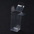 100 Pack of 5x8cm Clear PVC Plastic Folding Packaging Small rectangle/square Boxes for Wedding Jewelry Gift Party Favor Model Candy Chocolate Soap Box