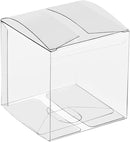100 Pack of Large Plastic 22x14.5cm Rectangle Cube Box - Exhibition Gift Product Showcase Clear Plastic Shop Display Storage Packaging Box