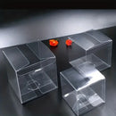 20 Piece Pack -PVC Clear See Through Plastic 15cm Square Cube Box - Large Bomboniere Product Exhibition Gift
