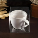 100 Pack of 10cm Square Cube PVC Box -  Product Showcase Clear Plastic Shop Display Storage Packaging Box