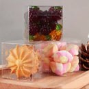 100 Pack of 10cm Square Cube PVC Box -  Product Showcase Clear Plastic Shop Display Storage Packaging Box