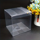 100 Pack of 9cm Sqaured Cube Gift Box -  Product Showcase Clear Plastic Shop Display Storage Packaging Box