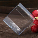 100 Pack of Large Plastic 22x14.5cm Rectangle Cube Box - Exhibition Gift Product Showcase Clear Plastic Shop Display Storage Packaging Box