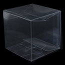 50 Pack of  12cm Square Cube Box - Large Bomboniere Exhibition Gift Product Showcase Clear Plastic Shop Display Storage Packaging Box