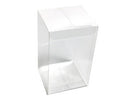 10 Pack of 8x8x10cm Clear PVC Plastic Folding Packaging Small rectangle/square Boxes for Wedding Jewelry Gift Party Favor Model Candy Chocolate
