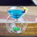 10 Bulk Buy Pack of Perfume Scented Essential Oil Tealight Candle Burner Glass Lamp for Aromatherapy Spa Room Relax 14cm High