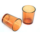 10 Pack Orange Glass Votive Tealight Candle Holders House Party Centerpiece Xmas Wedding Decor Glass Candlestick Party Decorations Bridal Baby