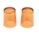 10 Pack Orange Glass Votive Tealight Candle Holders House Party Centerpiece Xmas Wedding Decor Glass Candlestick Party Decorations Bridal Baby