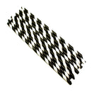 1000 Bulk Wholesale Pack Black White Drinking Straws Biodegradable Eco Paper Birthday Party Event Bistro Bar Cafe Take Away