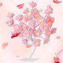 20 Pink Rose 3D Fairy Lights 3M String, Battery (AA) Indoor & Outdoor Decorations Wedding Valentines Romantic Room Table Lighting