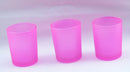 20 Pack Pink Frosted Glass Votive Tealight Candle Holders House Party Centerpiece Xmas Wedding Decor Glass Candlestick Party Decor
