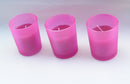 10 Pack Pink Frosted Glass Votive Tealight Candle Holders House Party Centerpiece Xmas Wedding Decor Glass Candlestick Party Decorations Event