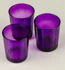 20 Pack Purple Glass Votive Tealight Candle Holders House Party Centrepiece Xmas Wedding Decor Glass Candlestick Party Decorations