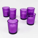 10 Pack Purple Glass Votive Tealight Candle Holders House Party Centerpiece Xmas Wedding Decor Glass Candlestick Party Decorations Event