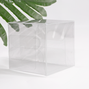 10 Pack of  12cm Square Cube Box - Large Bomboniere Exhibition Gift Product Showcase Clear Plastic Shop Display Storage Packaging Box
