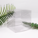 100 Pack of 7cm Clear PVC Plastic Folding Packaging Small rectangle/square Boxes for Wedding Jewelry Gift Party Favor Model Candy Chocolate Soap Box