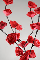 1 Set of 50cm H 20 LED Red Rose Tree Branch Stem Fairy Light Wedding Event Party Function Table Vase Centrepiece Decoration