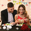 20 Rainbow 3D Hollowed Rattan Heart-Shaped 3M String Fairy Lights, Battery (AA) Indoor & Outdoor Decorations Birthday Kids Celebration Party Lighting