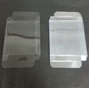 100 Pack of 5x8cm Clear PVC Plastic Folding Packaging Small rectangle/square Boxes for Wedding Jewelry Gift Party Favor Model Candy Chocolate Soap Box