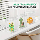 100 Pack of 5x8cm Clear PVC Plastic Folding Packaging Small rectangle/square Boxes for Wedding Jewelry Gift Party Favor Model Candy Chocolate Soap Box