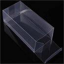 100 Pack of 5x8cm Clear PVC Plastic Folding Packaging Small rectangle/square Boxes for Wedding Jewelry Gift Party Favor Model Candy Chocolate Soap Box