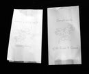 100 Pack Wedding Cake Bags Greaseproof Wax Paper Slice Take Home Favour Silver Doves