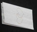 100 Pack Wedding Cake Bags Greaseproof Wax Paper Slice Take Home Favour Large Silver Heart