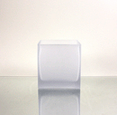 20 Pack Square Cube Frosted Glass 5cm Tealight Candle Holder Festival Decor Wedding Propose Parties Holiday and Home Decor