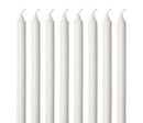 20 pack white wax 20cm taper church house vigil candleabra candle 2CM WIDE