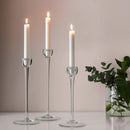10 pack white wax 20cm taper church house vigil candleabra candle 2CM WIDE