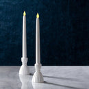 10 pack white wax 20cm taper church house vigil candleabra candle 2CM WIDE
