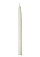 10 pack white wax 20cm taper church house vigil candleabra candle 2CM WIDE
