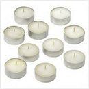 100 Pack Bulk Tea Lights Candles - White Smokeless Tealights Unscented - 9 Hour Burn Time