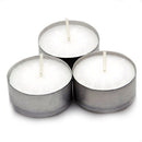 100 Pack Bulk Tea Lights Candles - White Smokeless Tealights Unscented - 9 Hour Burn Time