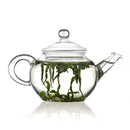 1 Set of Gongfu Chinese Ceremony Tea Set - 6 Glass cups with Infuser and Tealight Candle Pot Warmer