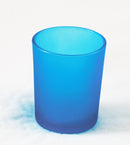10 Pack Turquoise Frosted Glass Votive Tealight Candle Holders House Party Centerpiece Xmas Wedding Decor Glass Party Decorations Baby Shower Event